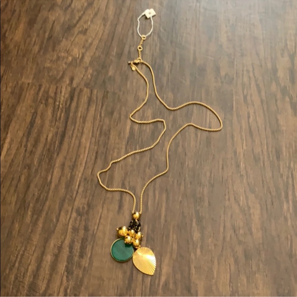 Ann Taylor Pleated Charm Necklace
